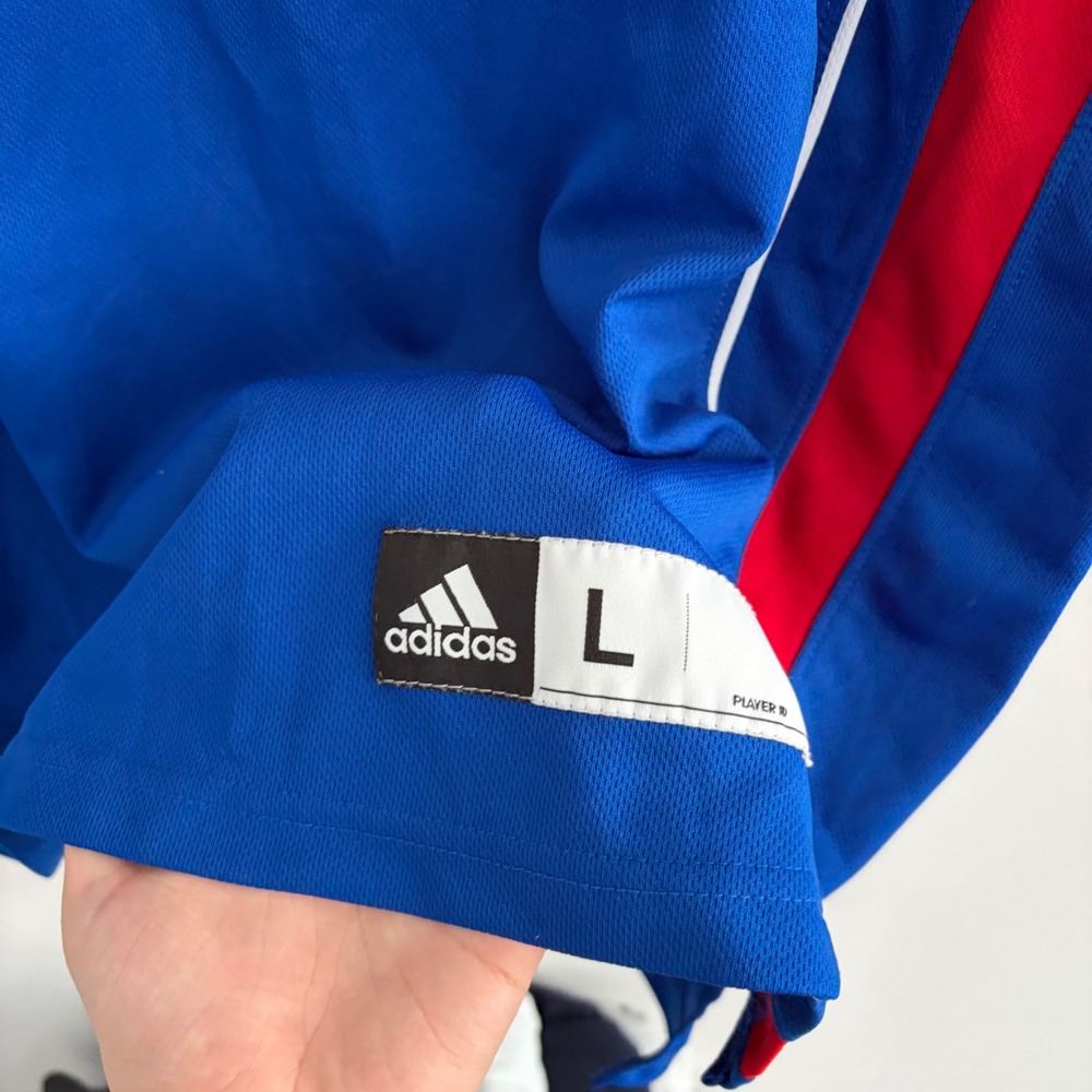 Adidas Kansas Jayhawks Basketball Jersey Blue Red 22 Mens Large - Picture 2 of 6
